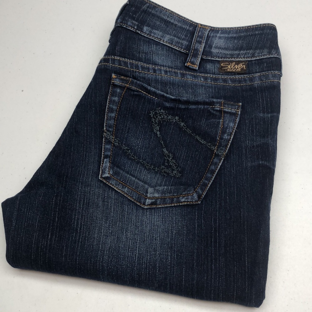LIKE NEW RETRO SILVER SUKI BOOTCUT JEANS  31x32 ⭐️